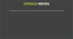 Desktop Screenshot of consoleheroes.com